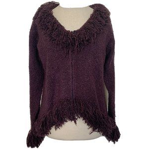 Wind River Cardigan Fringe  Sweater
